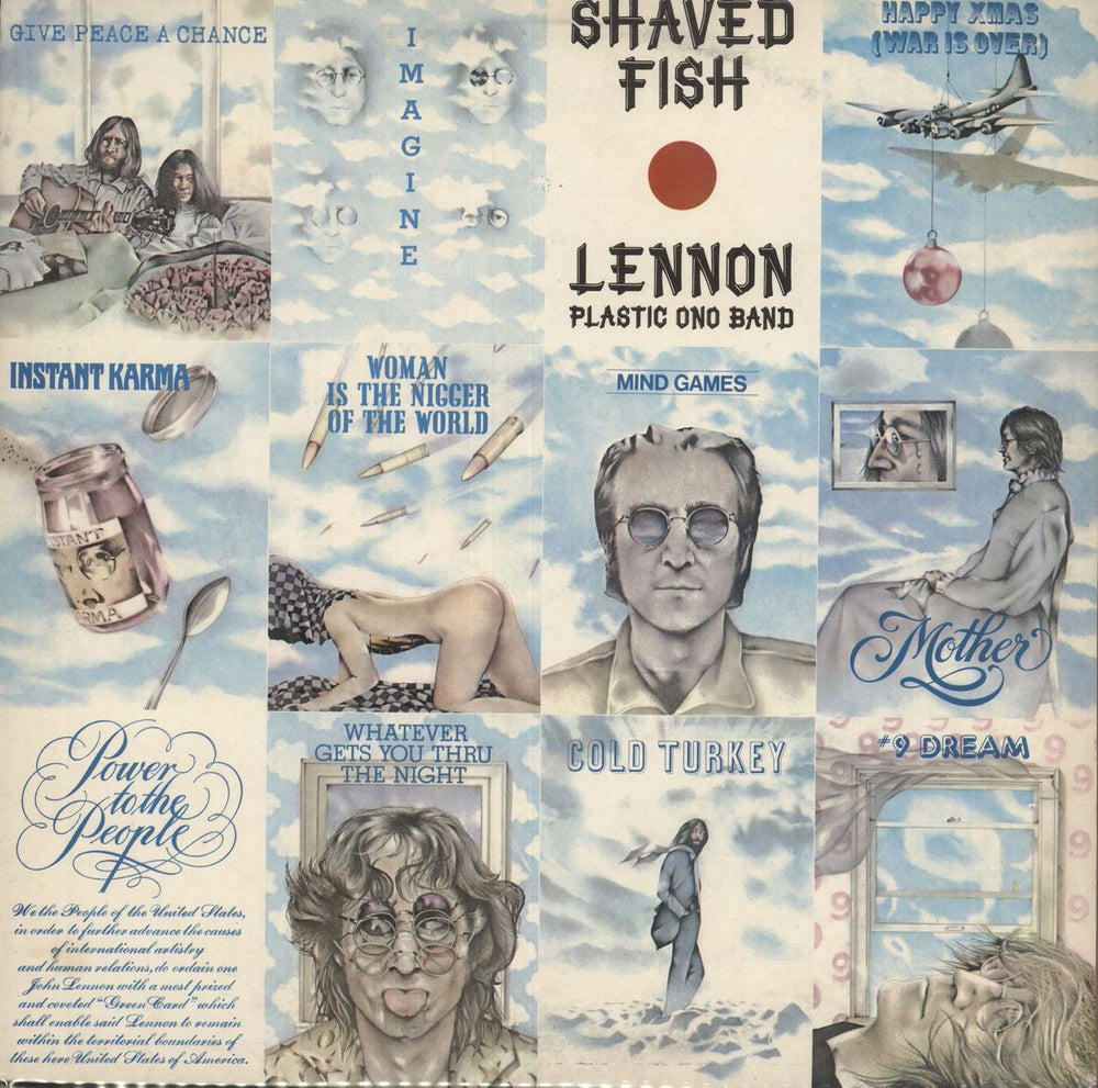 John Lennon Shaved Fish - 2nd UK vinyl LP album (LP record) PCS7173