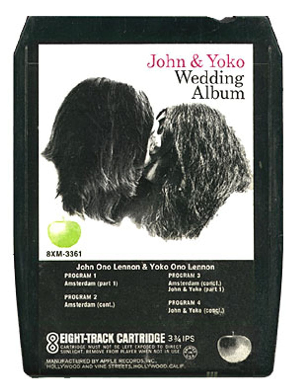 John Lennon Wedding Album - Sealed Cartridge US 8-track cassette LEN8TWE211874