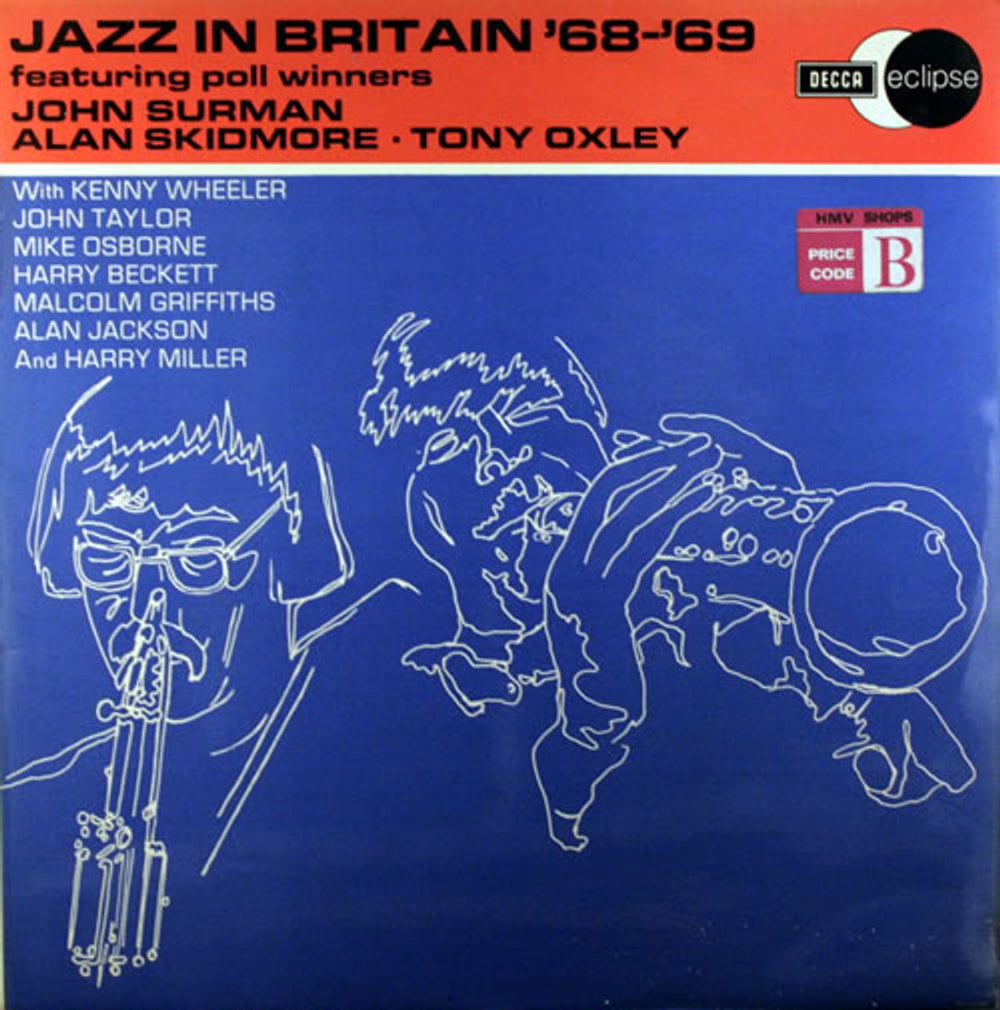 John Surman Jazz In Britain '68-'69 UK vinyl LP album (LP record) ECS2114