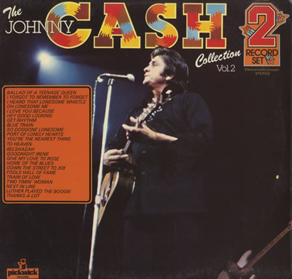 Johnny Cash The Johnny Cash Collection Volume 2 UK 2-LP vinyl record set (Double LP Album) PDA033