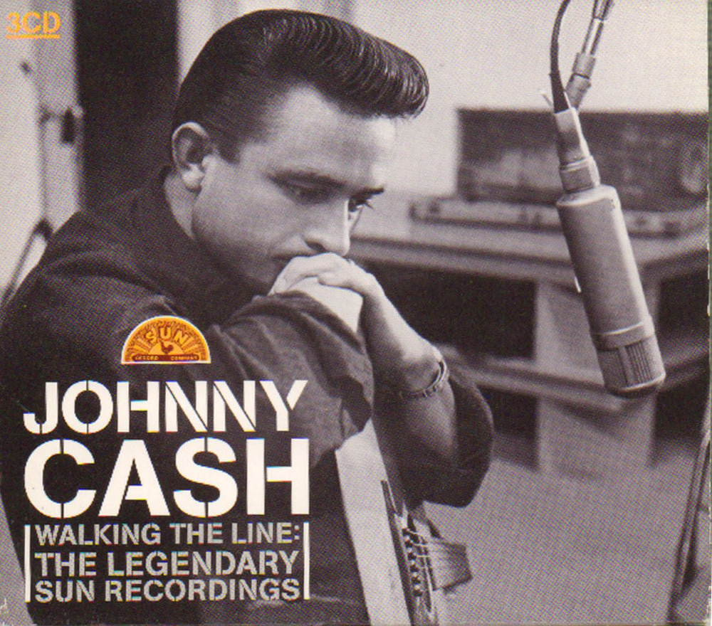 Johnny Cash Walking The Line:The Legendary Sun Recordings UK 3-CD album set (Triple CD) METRTCD805