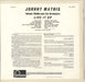 Johnny Mathis Live It Up! UK vinyl LP album (LP record)