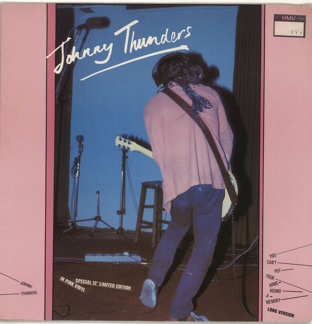 Johnny Thunders & The Heartbreakers You Can't Put Your Arms Round A Memory - Pink UK 12" vinyl single (12 inch record / Maxi-single) ARE3