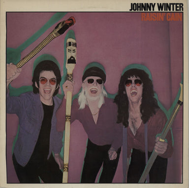 Johnny Winter Raisin' Cain UK vinyl LP album (LP record) SKY84103