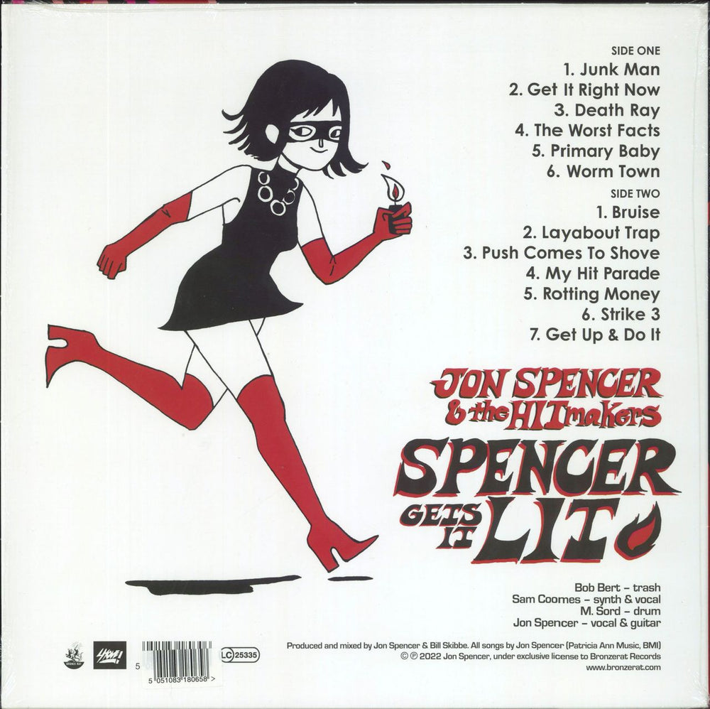 Jon Spencer & The Hitmakers Spencer Gets It Lit - Clear Frosted Vinyl UK vinyl LP album (LP record) 5051083180658