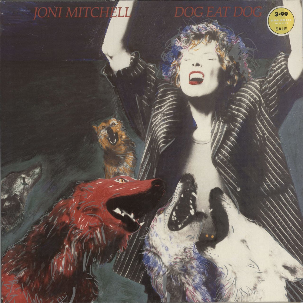 Joni Mitchell Dog Eat Dog German vinyl LP album (LP record) 924074-1