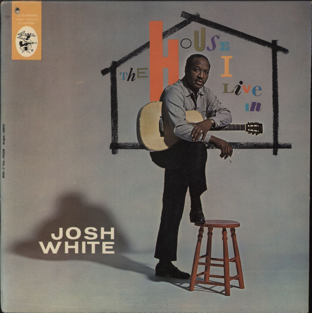 Josh White The House I Live In - Gold label US vinyl LP album (LP record) EKL-203