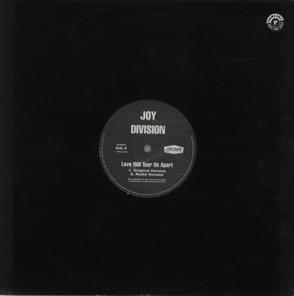 Joy Division Love Will Tear Us Apart UK Promo 12" vinyl single (12 inch record / Maxi-single) YOJXDJ1