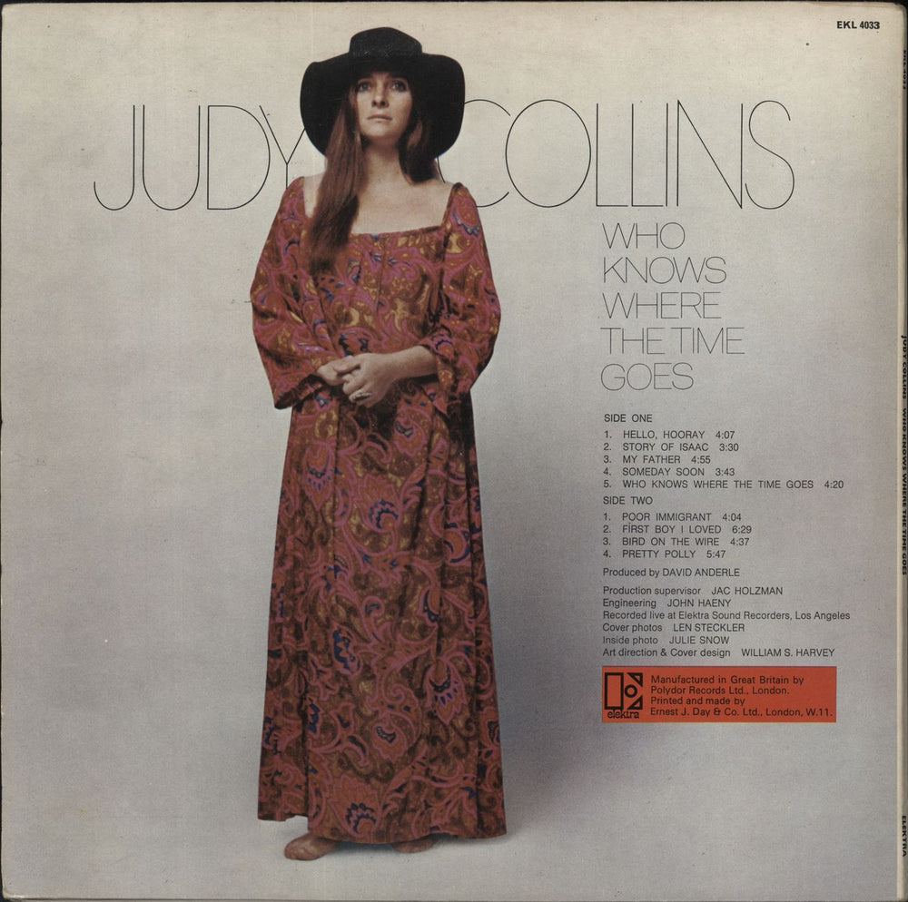 Judy Collins Who Knows Where The Time Goes UK vinyl LP album (LP record)