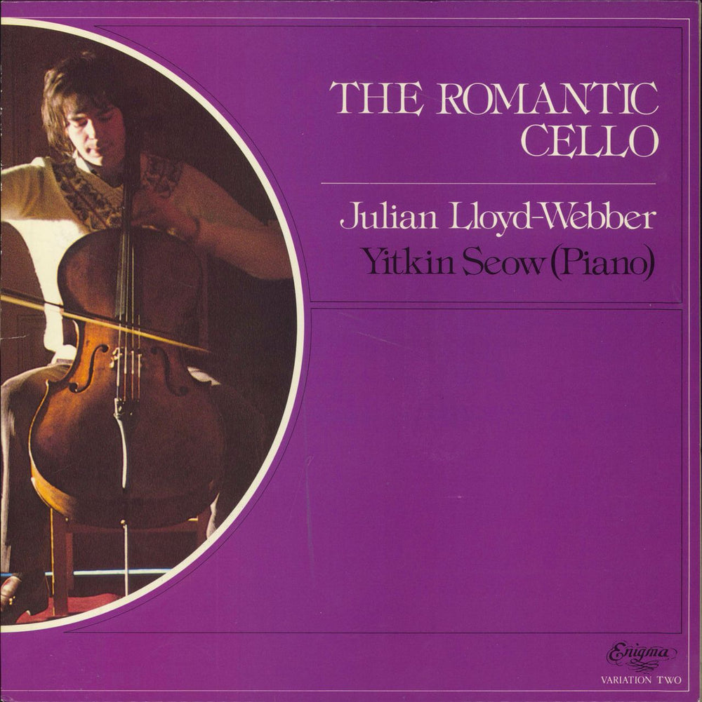 Julian Lloyd Webber The Romantic Cello UK vinyl LP album (LP record) K23524