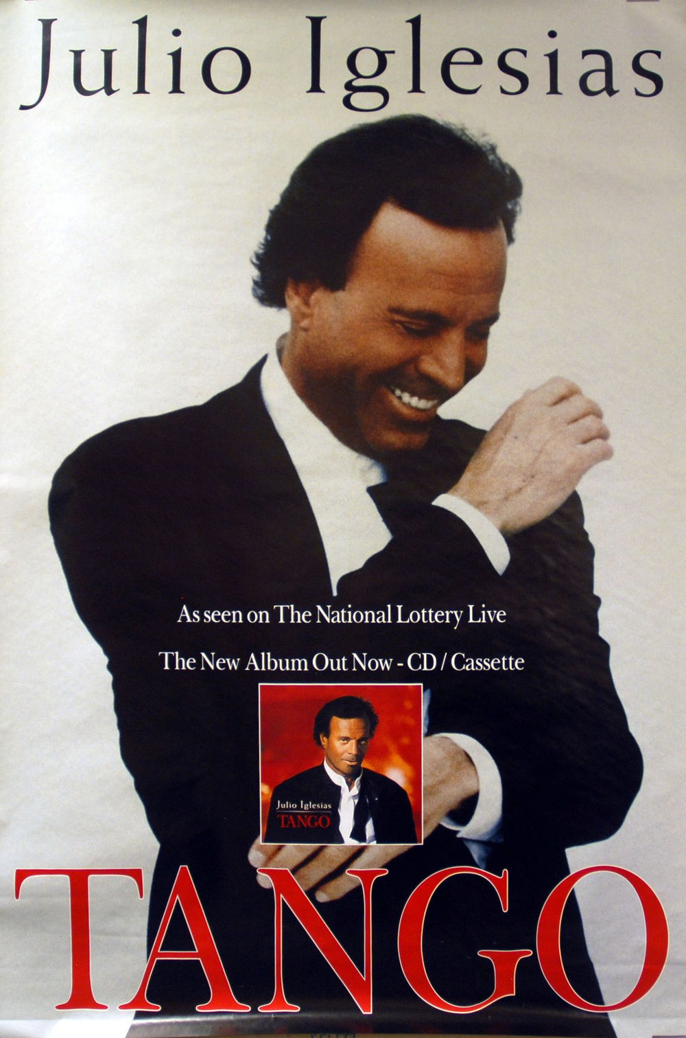 Julio Iglesias Tango UK Promo poster 60 X 40