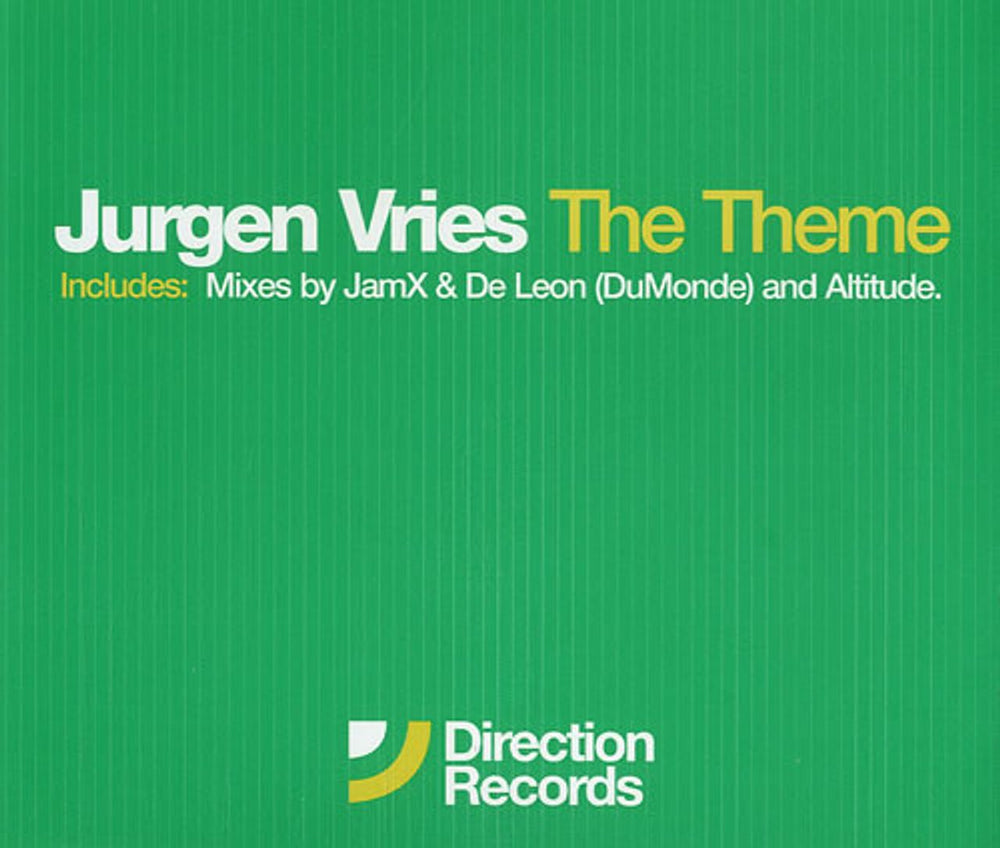 Jurgen Vries The Theme UK CD single (CD5 / 5") 6730952