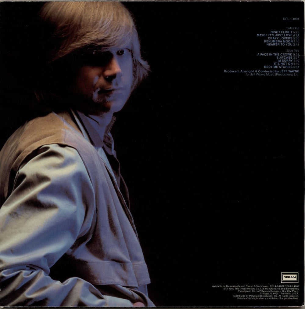 Justin Hayward Night Flight US vinyl LP album (LP record)