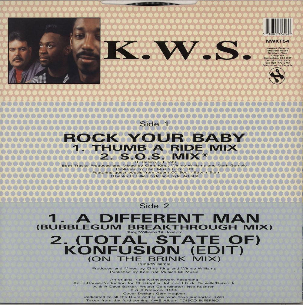 K.W.S. Rock Your Baby UK 12" vinyl single (12 inch record / Maxi-single) 5016846106269