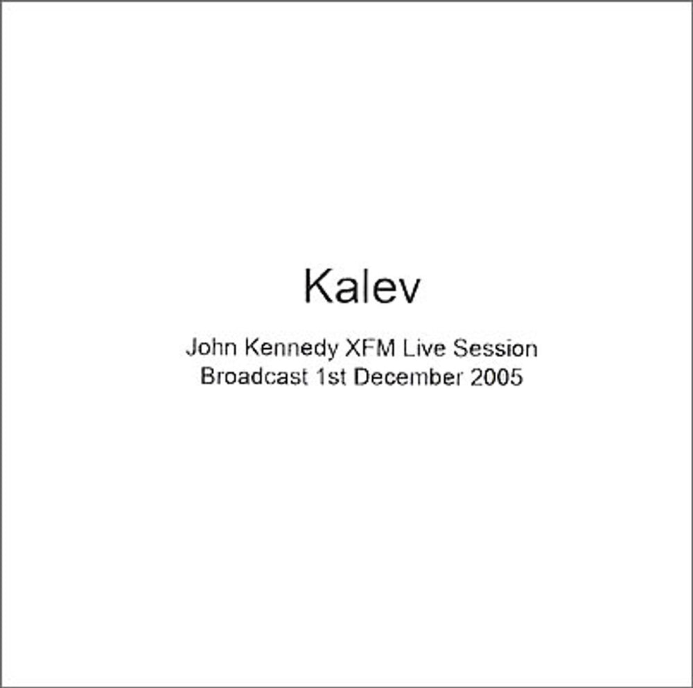 Kalev Undoing UK CD-R acetate CD-R ACETATE