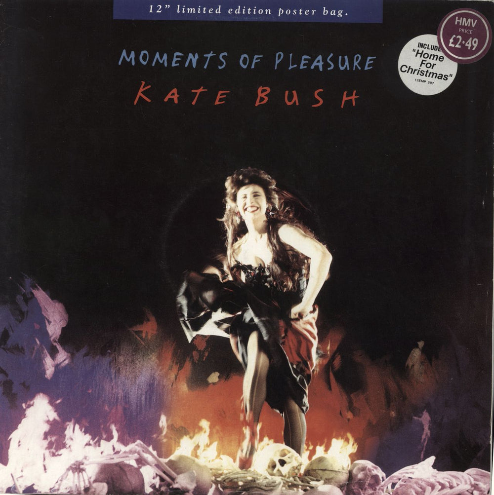 Kate Bush Moments Of Pleasure - Poster Sleeve UK 12" vinyl single (12 inch record / Maxi-single) 12EMP297