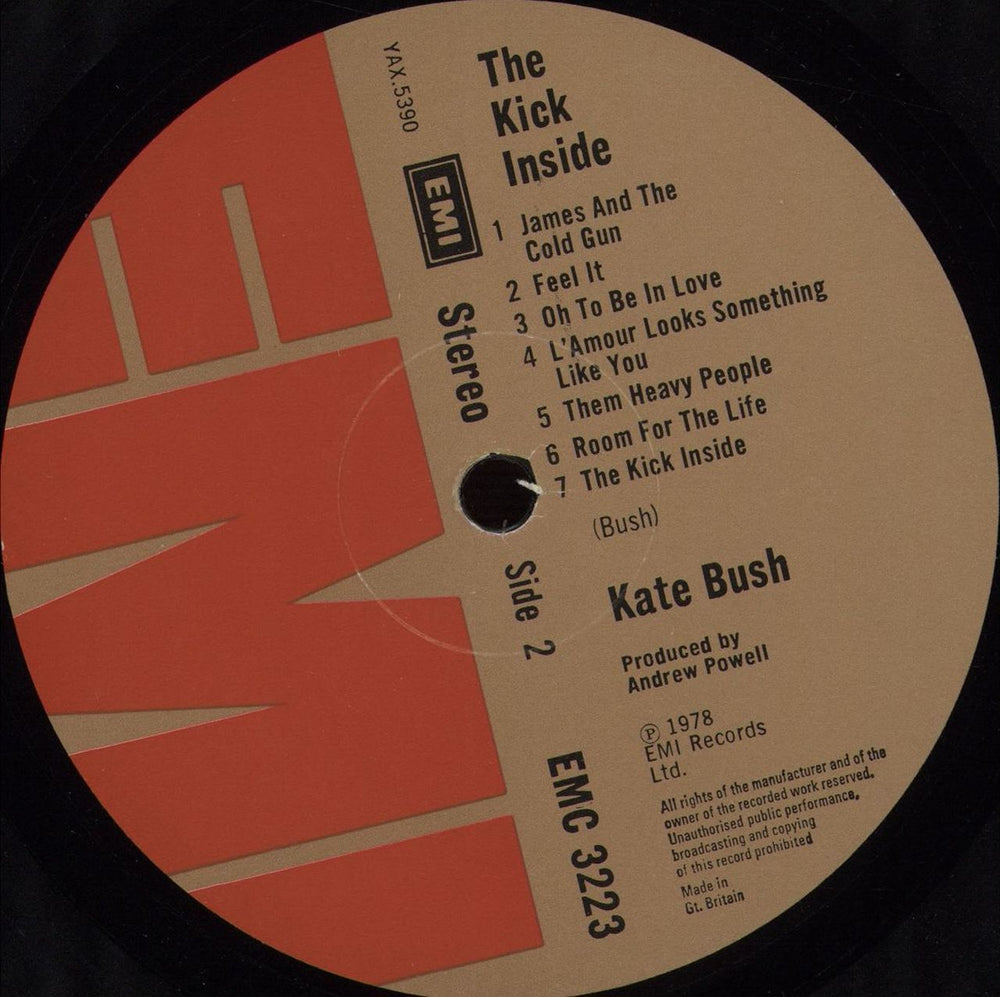 Kate Bush The Kick Inside - No Black Line UK vinyl LP album (LP record) BUSLPTH673925