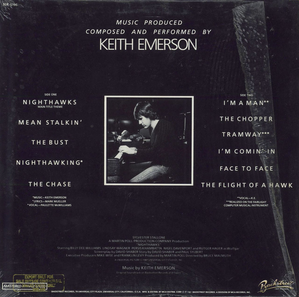 Keith Emerson Nighthawks - Sealed US vinyl LP album (LP record)