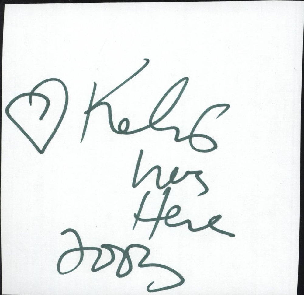 Kelis Autograph UK memorabilia AUTOGRAPH