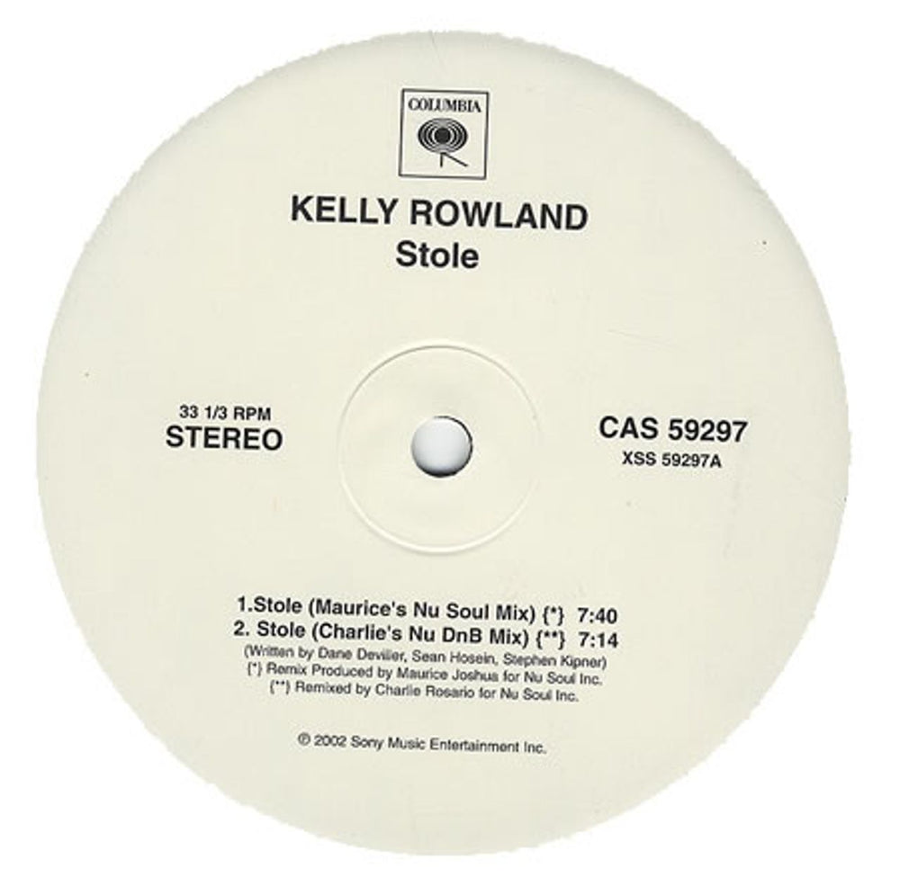 Kelly Rowland Stole US Promo 12" vinyl single (12 inch record / Maxi-single) CAS59297