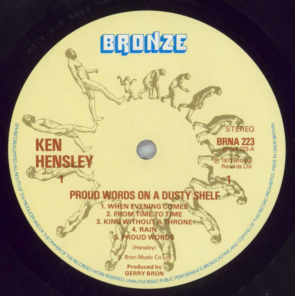 Ken Hensley Proud Words On A Dusty Shelf UK vinyl LP album (LP record) KHYLPPR822447