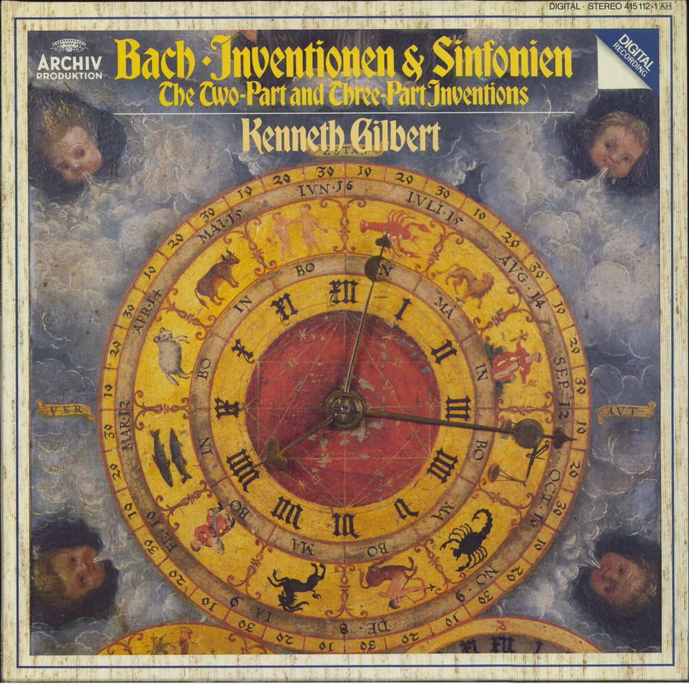 Kenneth Gilbert Inventionen & Sinfonien (The Two-Part And Three-Part Inventions) German vinyl LP album (LP record) 4151121
