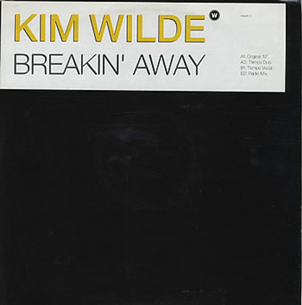 Kim Wilde Breakin' Away - Tempo Mixes UK Promo 12" vinyl single (12 inch record / Maxi-single) WKIMT21