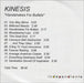 Kinesis Handshakes For Bullets UK Promo CD-R acetate CD-R ACETATE