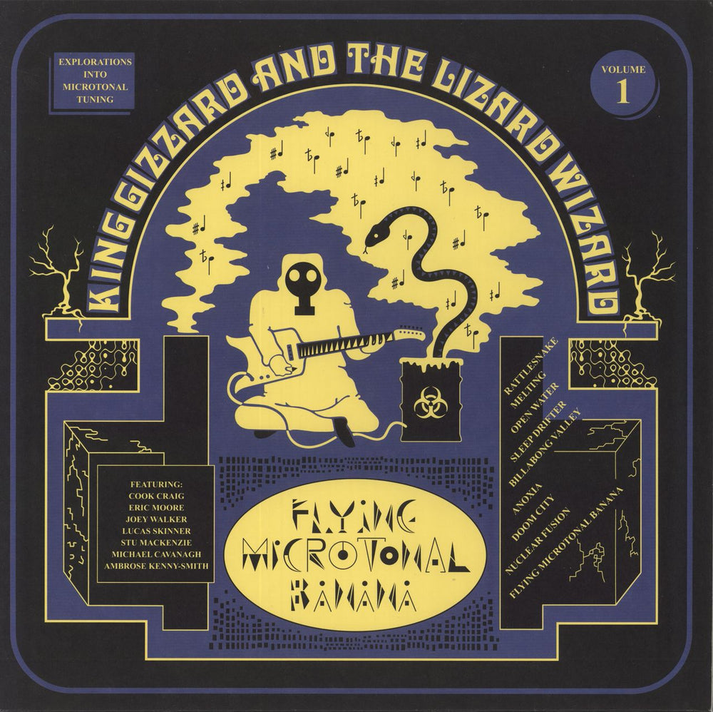 King Gizzard And The Lizard Wizard Flying Microtonal Banana - Blue [Rancid Rainwater] Eco-Wax UK vinyl LP album (LP record) HVNLP136S