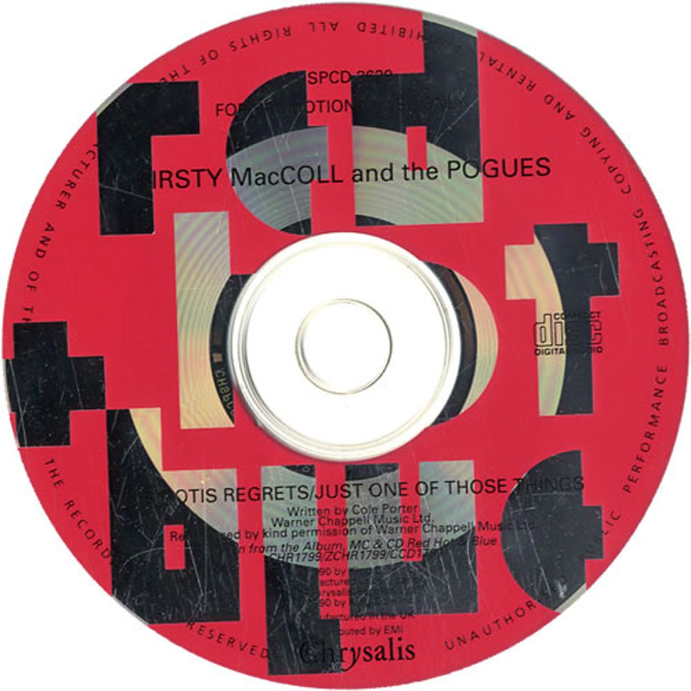 Kirsty MacColl Miss Otis Regrets / Just One Of Those Things UK Promo CD single (CD5 / 5") CHSPCD3629