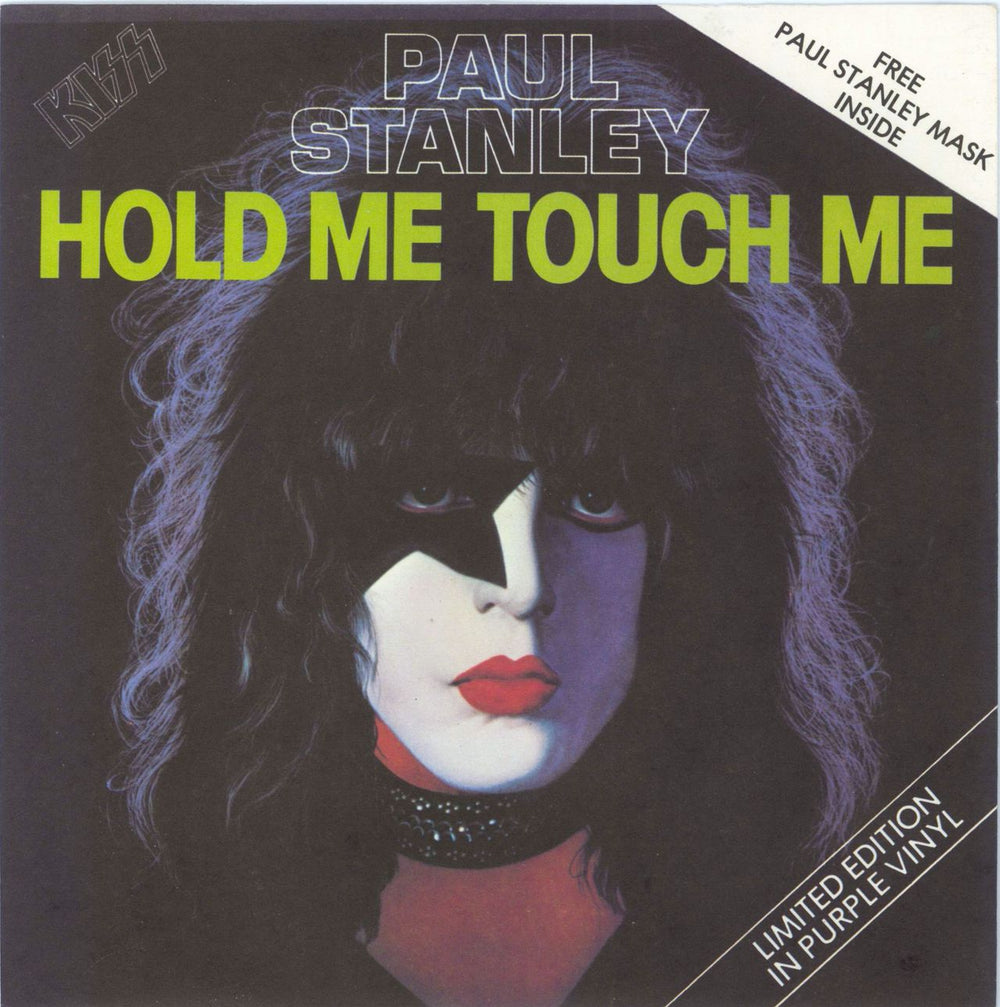 Kiss Hold Me Touch Me - Purple Vinyl + Mask UK 7" vinyl single (7 inch record / 45) CAN140