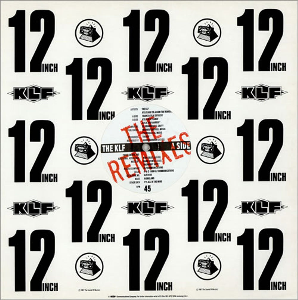 KLF Kylie Said To Jason - The Remixes UK 12" vinyl single (12 inch record / Maxi-single) KLF010R