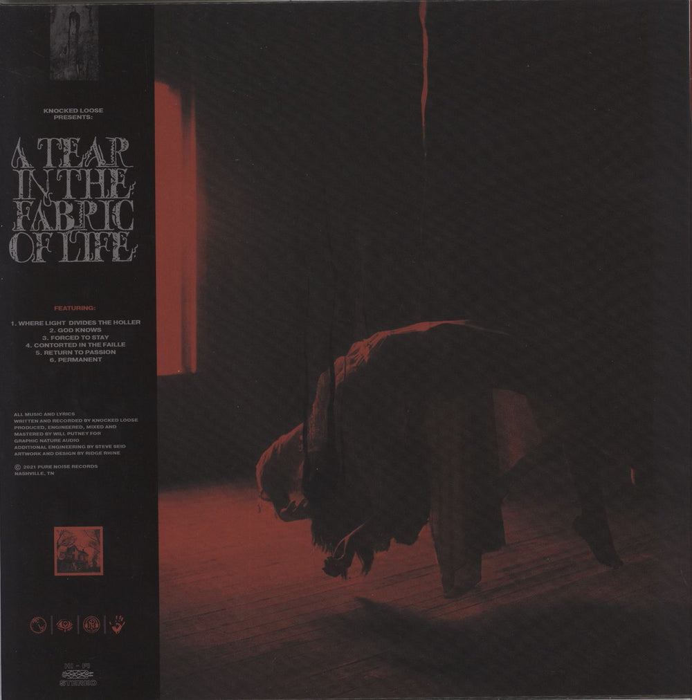 Knocked Loose A Tear In The Fabric Of Life - Silver, Black, & White Galaxy Vinyl US vinyl LP album (LP record) PNE313