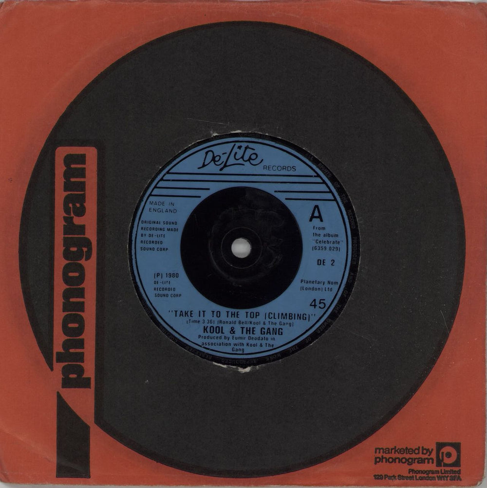 Kool & The Gang Take It To The Top (Climbing) UK 7" vinyl single (7 inch record / 45) DE2