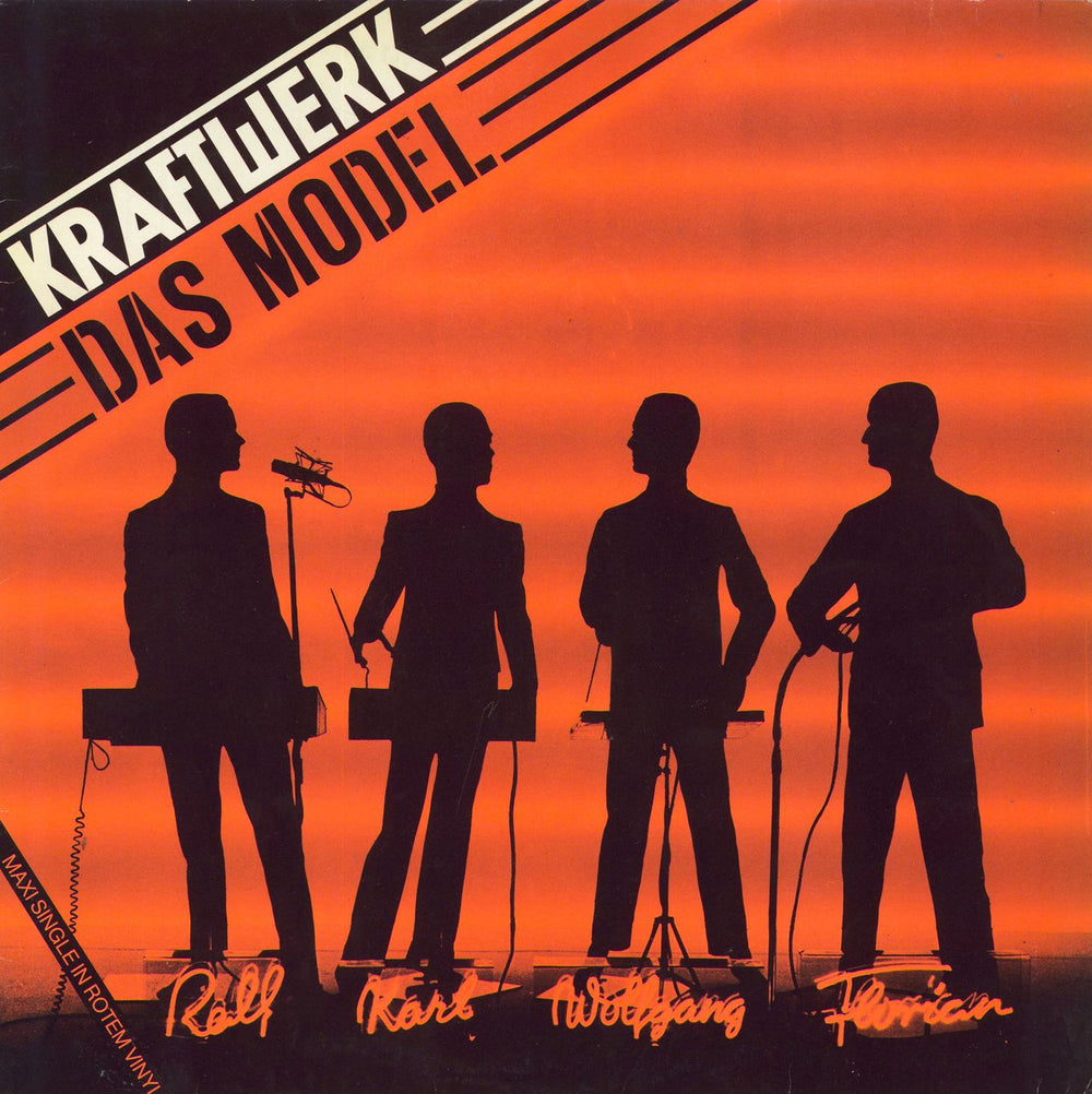 Kraftwerk Das Model - Black Vinyl German 12" vinyl single (12 inch record / Maxi-single) 1C062-45176