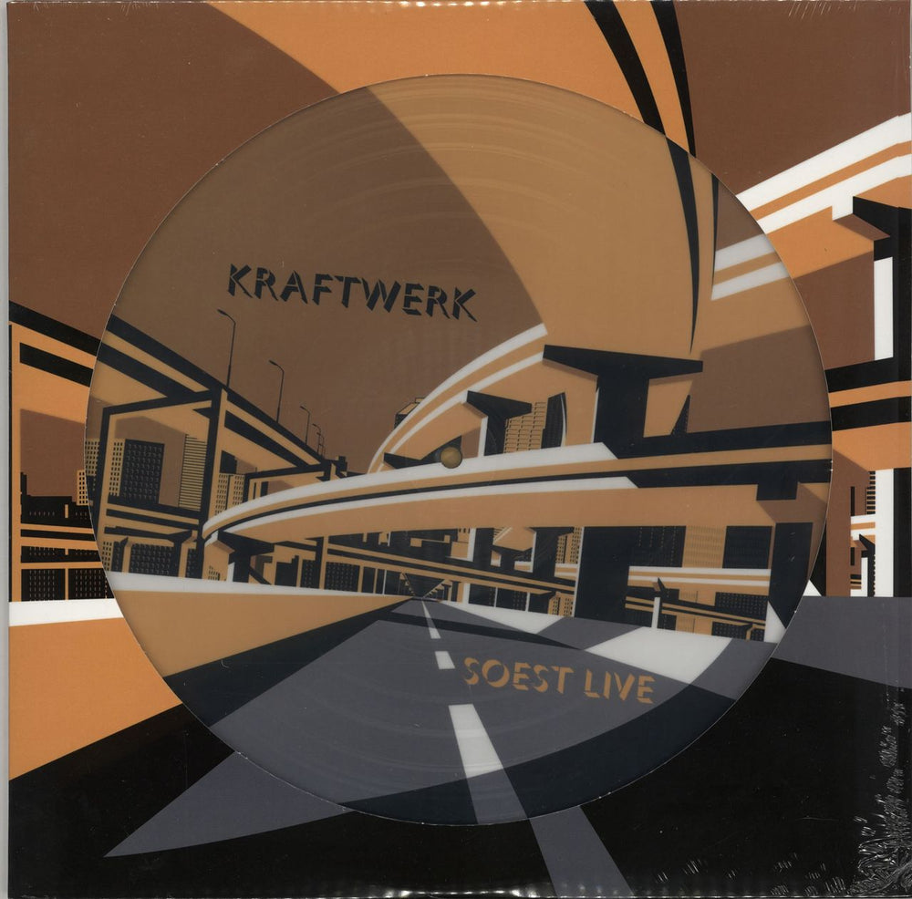 Kraftwerk Soest Live UK picture disc LP (vinyl picture disc album) ISPPD2202