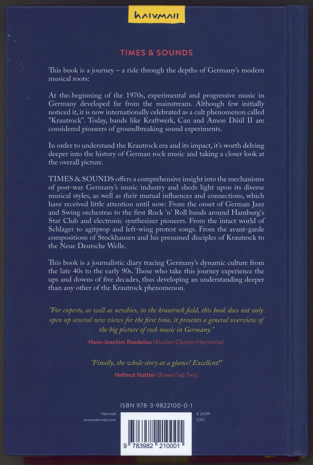 Kraftwerk Times & Sounds: Germany's Journey from Jazz and Pop to Krautrock and Beyond UK book 9783982210001