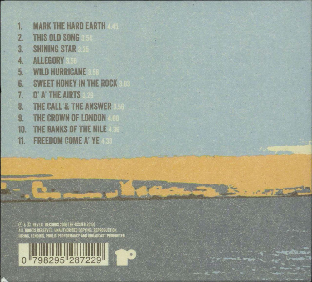 Kris Drever Mark The Hard Earth UK CD album (CDLP) 798295287229