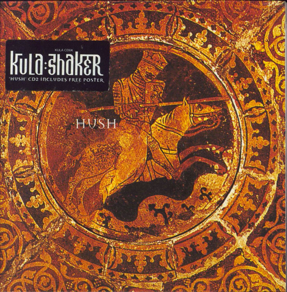 Kula Shaker Hush UK 2-CD single set (Double CD single) 5099766428529