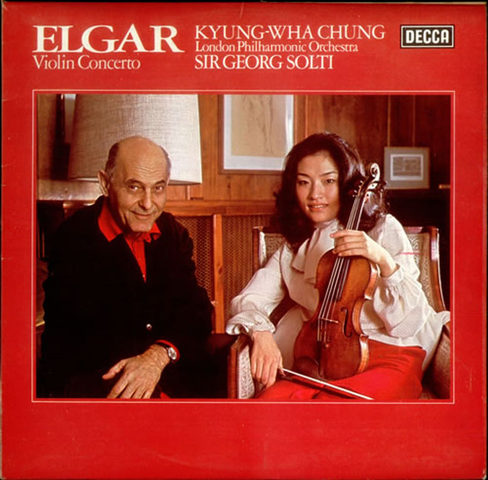 Kyung-Wha Chung Elgar: Violin Concerto UK vinyl LP album (LP record) SXL6842