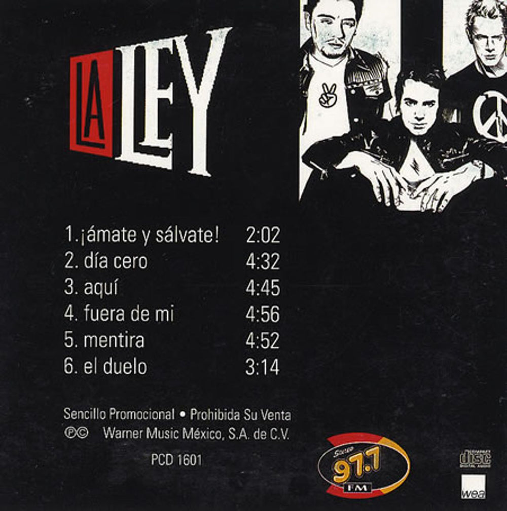 La Ley Stereo 97.7 FM Mexican Promo CD single (CD5 / 5") EYLC5ST248782