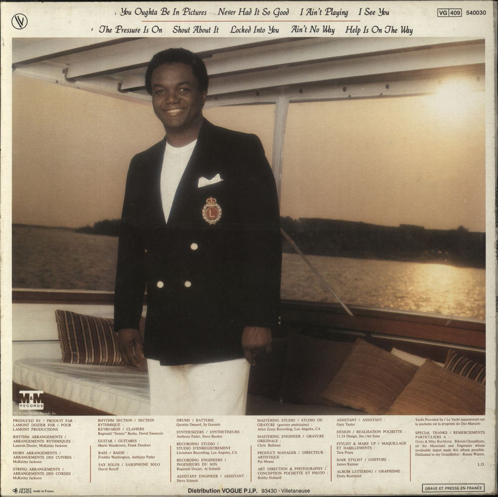 Lamont Dozier Lamont French vinyl LP album (LP record)