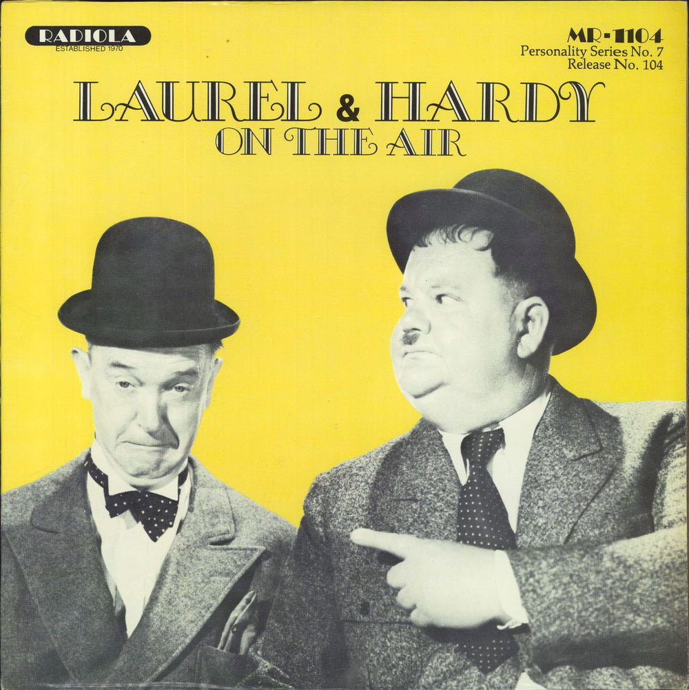 Laurel & Hardy (Comedy) Laurel & Hardy On The Air US vinyl LP album (LP record) MR-1104