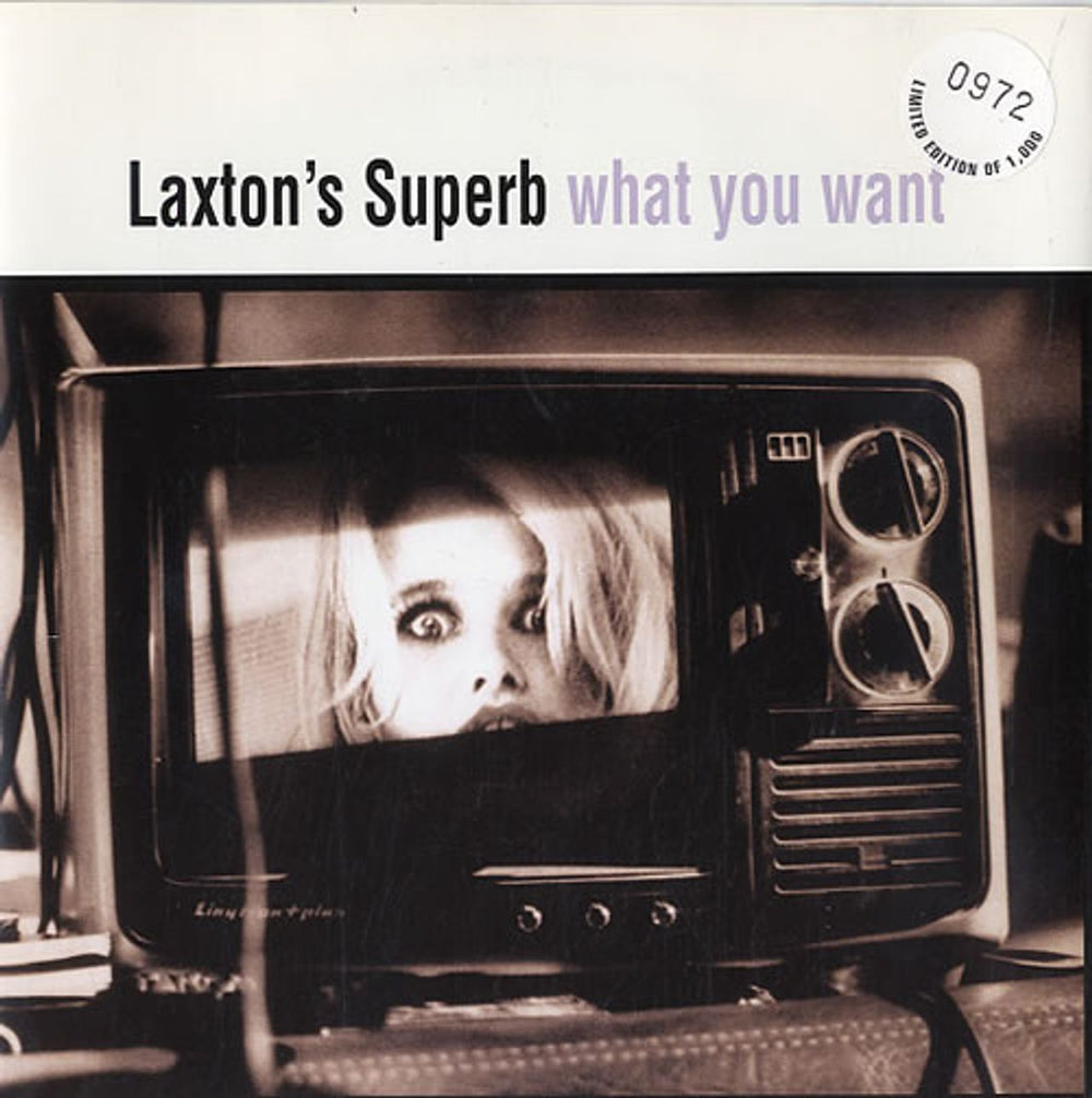 Laxton's Superb What You Want UK 7" vinyl single (7 inch record / 45) SACRED001