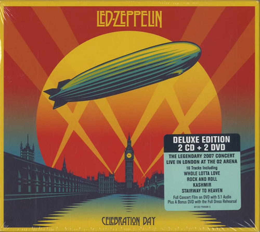 Led Zeppelin Celebration Day: Deluxe Edition - Sealed UK 2-disc CD/DVD set 812279688-2