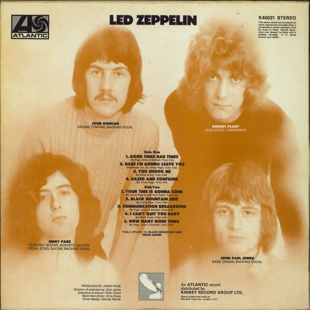 Led Zeppelin Led Zeppelin French vinyl LP album (LP record)