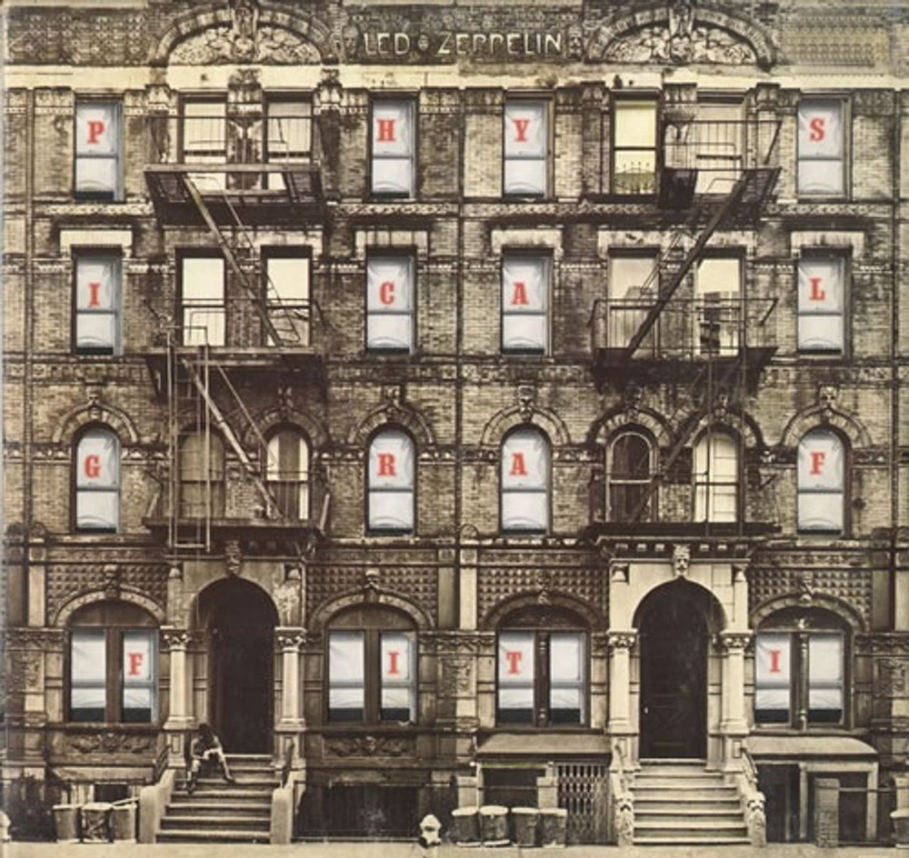 Led Zeppelin Physical Graffiti - 2nd UK 2-LP vinyl record set (Double LP Album) SSK89400