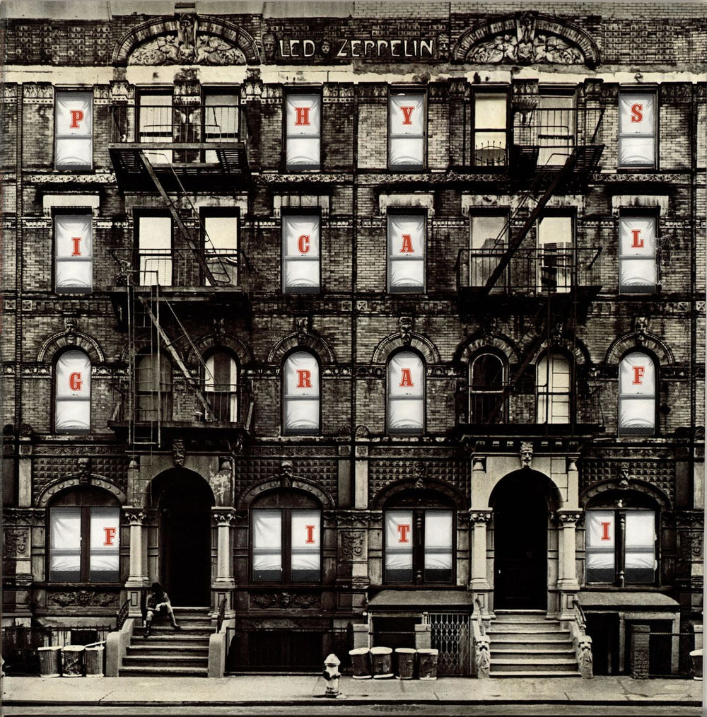 Led Zeppelin Physical Graffiti - 80s Misspellings - EX German 2-LP vinyl record set (Double LP Album) SSK89400