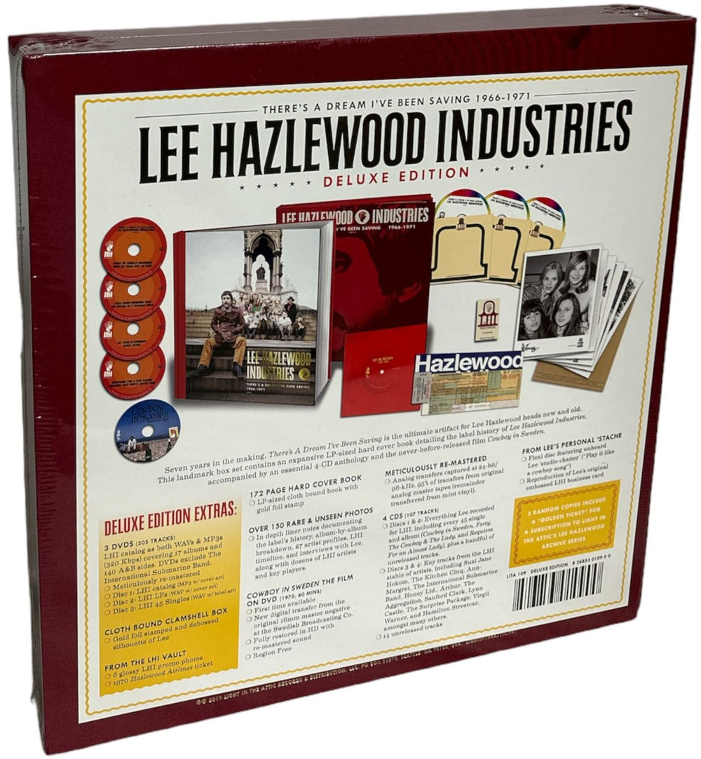 Lee Hazlewood There's A Dream I've Been Saving: Lee Hazlewood Industries 1966-1971 - Sealed Deluxe US CD Album Box Set