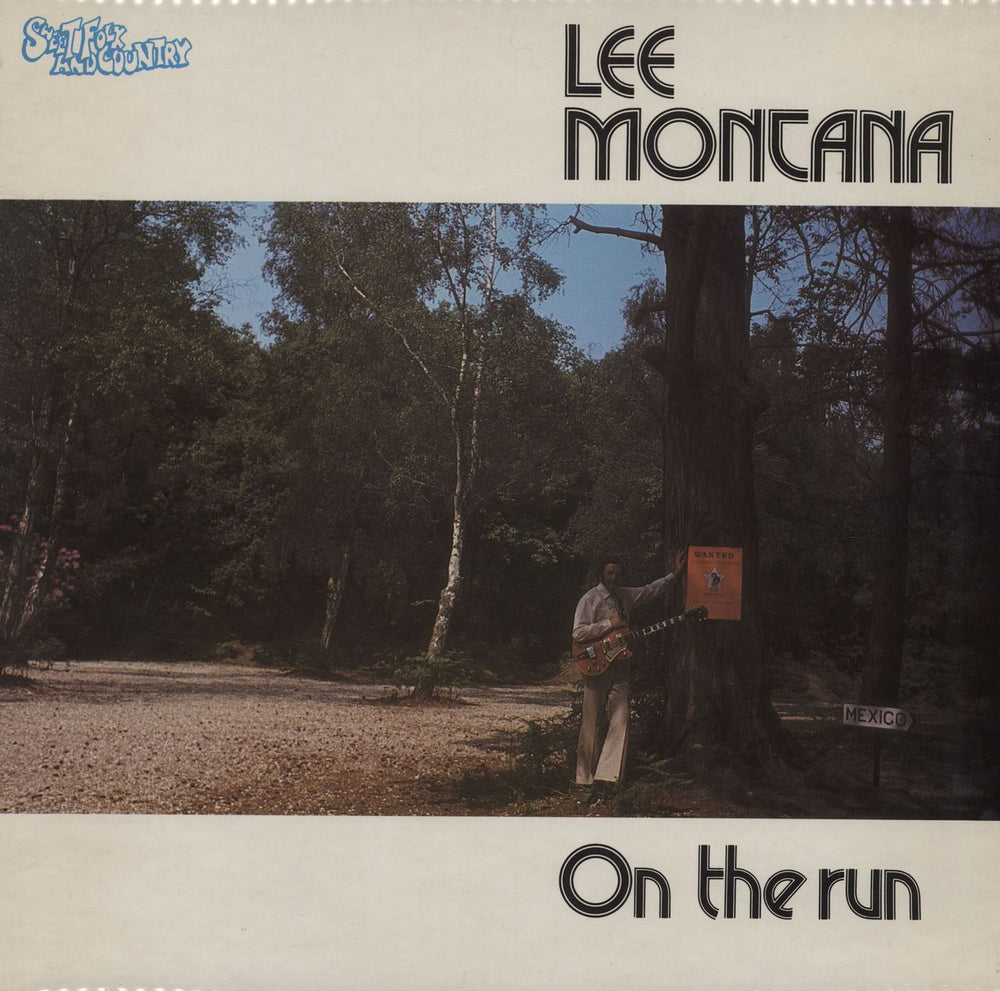 Lee Montana On The Run - Autographed UK vinyl LP album (LP record) SFA060